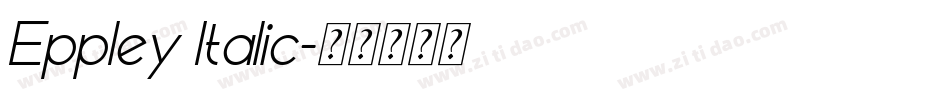 Eppley Italic字体转换